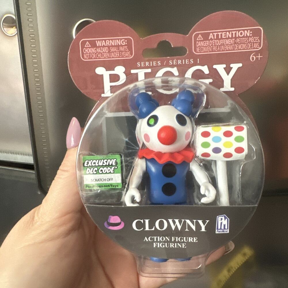 PIGGY Series 1 Clowny 3.5" Action Figure - Includes DLC Code - NEW